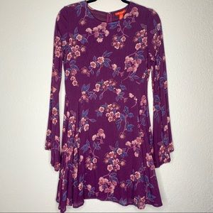 Chelsea & Violet Bell Long Sleeve Mini Dress     C